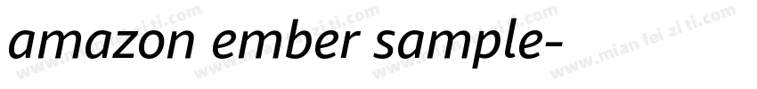 amazon ember sample字体转换